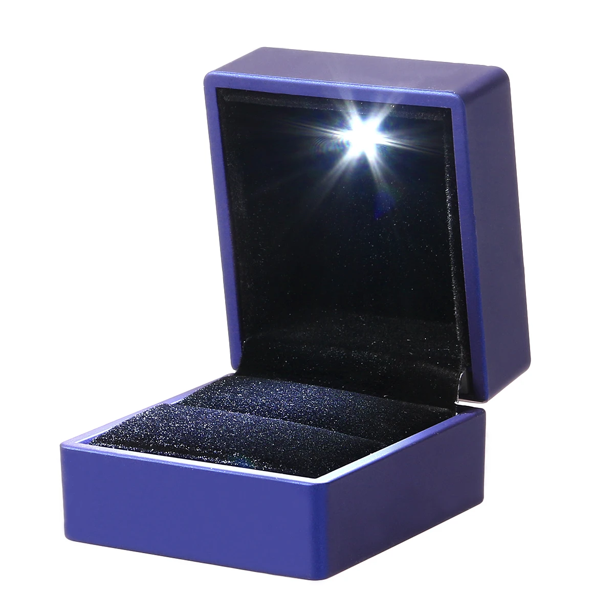LED Lighted Jewelry Gift Box Lighting Ring Box Holder Case with Light
