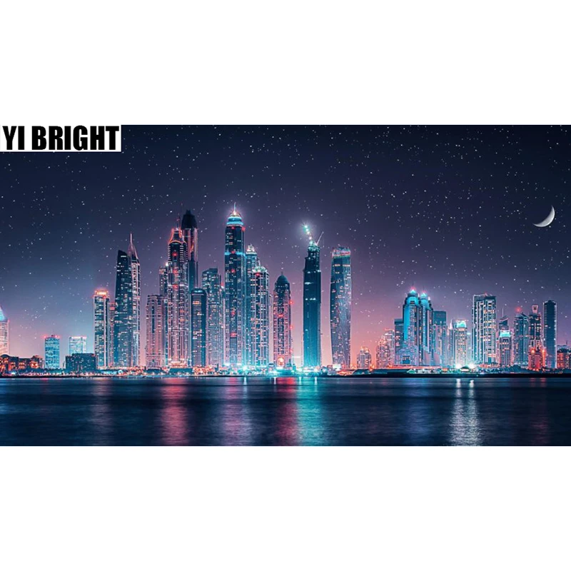 DIY Diamond Embroidery,5D Diamond Painting "The Night Dubai City