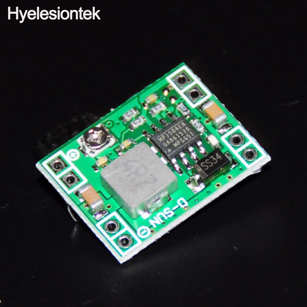 

5pcs 3A DC-DC Step-Down Buck Mini Converter Adjustable Power Supply Module Board DC DC Step-down Adapter MP1584EN Replace LM2596