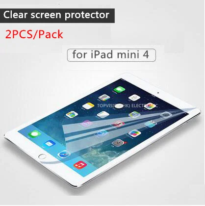 2 шт./упак. высококачественная прозрачная защитная пленка для экрана ipad mini 4