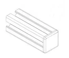 Machifit Aluminum Profile Cover Plastic Cap for 2020 Aluminum Profile