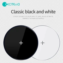 COTEetCI 10 Вт смарт беспроводное быстрое зарядное устройство для iPhone X/8 samsung S9/S8 Plus/S7 Xiaomi/Hua wei быстрая Беспроводная зарядка рабочего стола