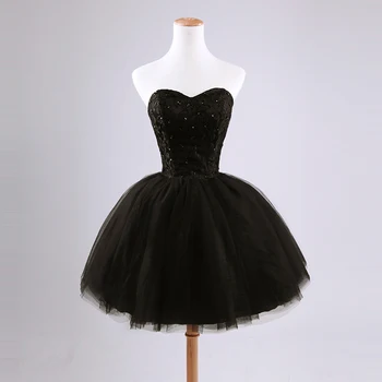 2016 new arrival elegant fashion princess sweetheart beading fashion women black prom dress special occasion dresses