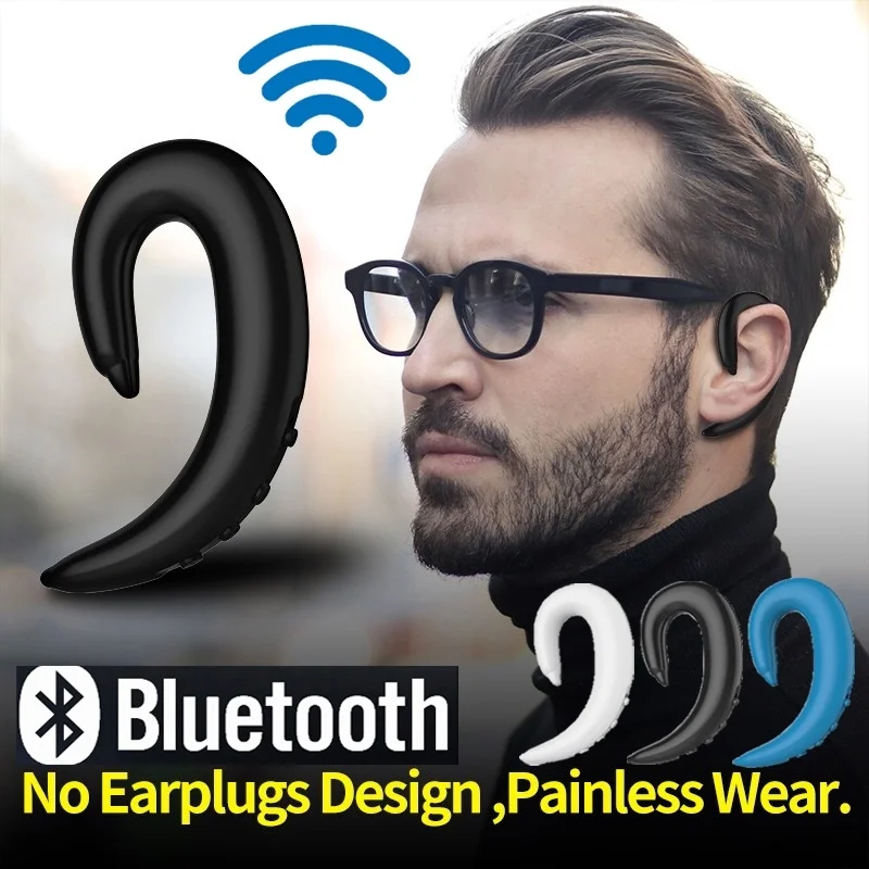 

Doitop Bluetooth Earphones Bone Conduction Wireless Headphones Stereo Painlesswear Bluetooth Headset Handsfree for iPhone Xiaomi