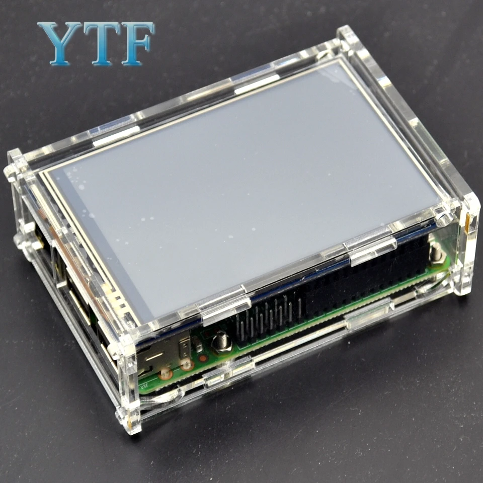 

Raspberry pi 2 3 b+ generation case shell for support 3.5-inch 1920x1080 LCD touch screen and Raspberry pi