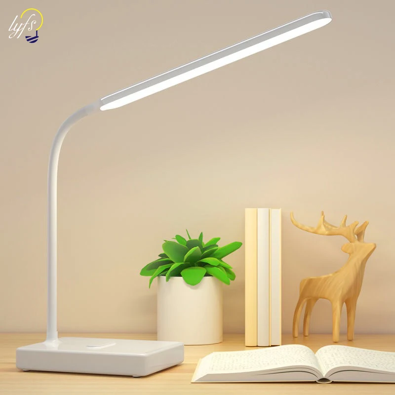 

LED Touch Dimming Desk Lamp USB Charging Reading Eye Protection Table Lamp Learning Home Lighting
