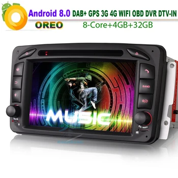 

Car GPS Navigation player 8-Kern Android 8.0 FOR Mercedes C/CLK W209 W203 Viano Vito Sat Nav DAB+ Car Stereo DVD CD Wifi Radio