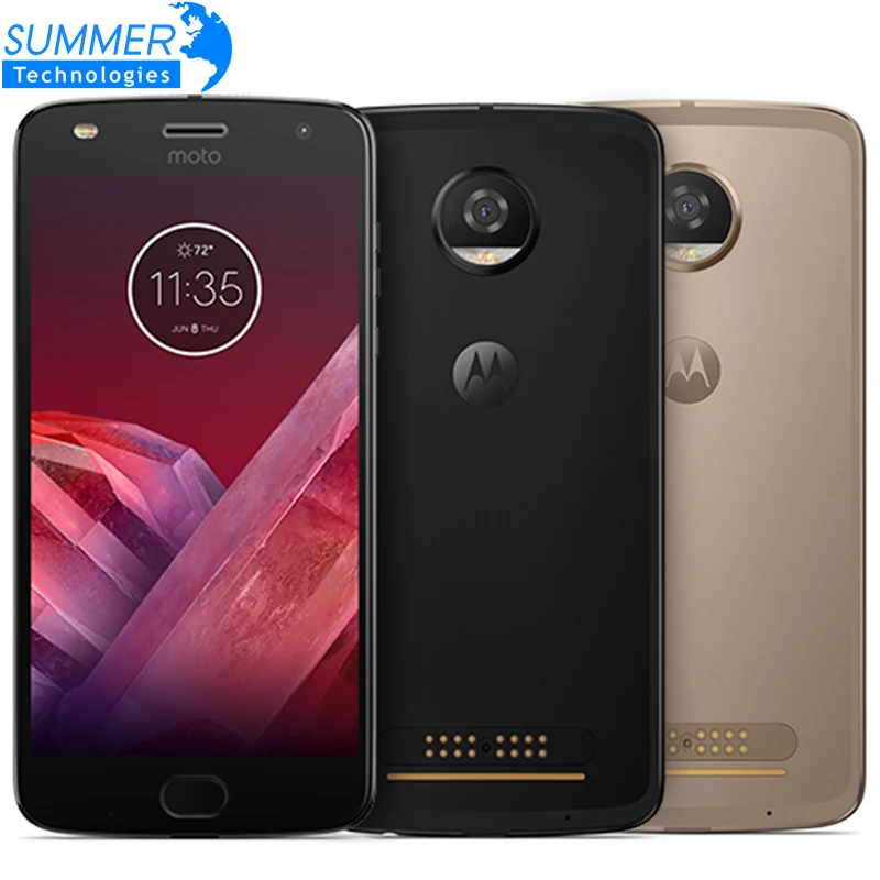 Оригинальный Motorola Moto Z2 играть мобильный телефон Octa core 4 ГБ Оперативная память 64