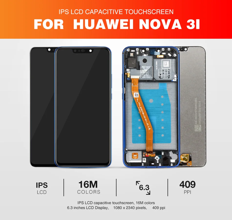 Для huawei Nova 3i ЖК-дисплей+ рамка 10 сенсорный экран для huawei Nova 3i ЖК-экран Замена Ремонт Запасные части