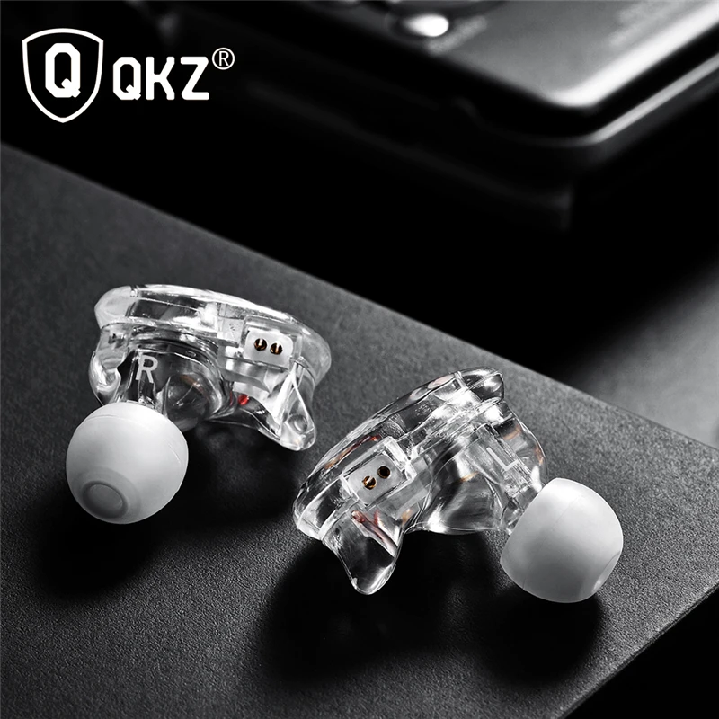 Оригинальный QKZ VK1 красочные 4DD наушники в ухо гибридная гарнитура HIFI бас