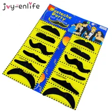 Costume amusant Pirate de 12 pièces | Moustache, fausse Moustache, fausse barbe, décoration de fête d'halloween, pour enfants adultes, 12 pièces