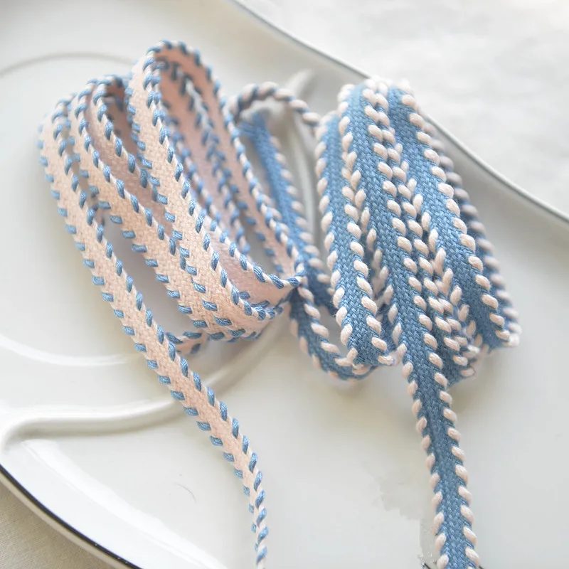 

Width 1cm Cotton Embroidered Ribbon 1 Meter Length DIY Handmade Wedding Party Craft Gift Packing Patchwork Cotton Lace