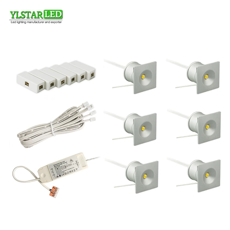 

YLSTAR Free shipping AC85-265V recessed 6x3W mini Led Spotlight set Corridor Ceiling Spotlight Lighting Lamp Interior decoration