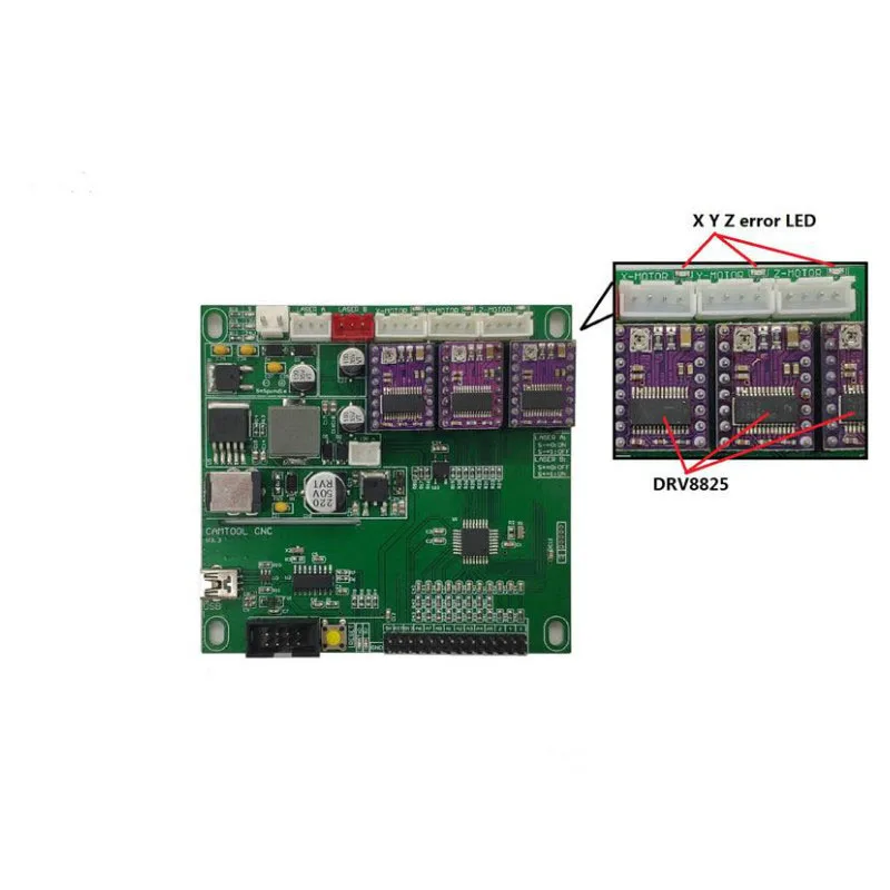 CNC гравер контроллер grbl комплект деревообрабатывающий станок лазерный гравировальный станок компонент управления Шпиндельный шаговый двигатель для ЧПУ 3018 1610