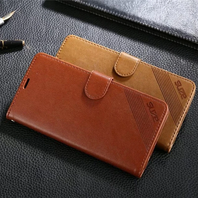 

Luxury High Quality Vintage Wallet Case For Huawei Honor V10 Leather Flip Cover Magnetic Fashion Brand Cases