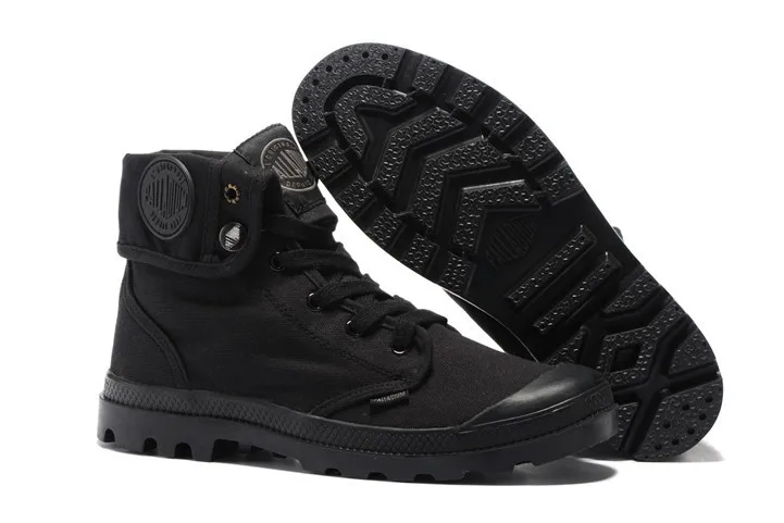 palladium black casual boots