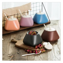 1 шт. японские оригинальные кухонные принадлежности керамическая баночка специй пять комплектов приправ коробки дома приправа горшок подарочные инструменты