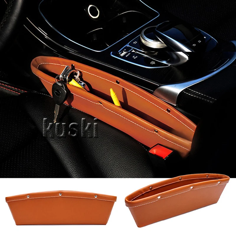 1Pcs Car Styling Seat Storage Box Stickers For Mini Cooper R56 R50 R53 F56 F55 R60 R57 Porsche 911 Cayenne Macan Accessories