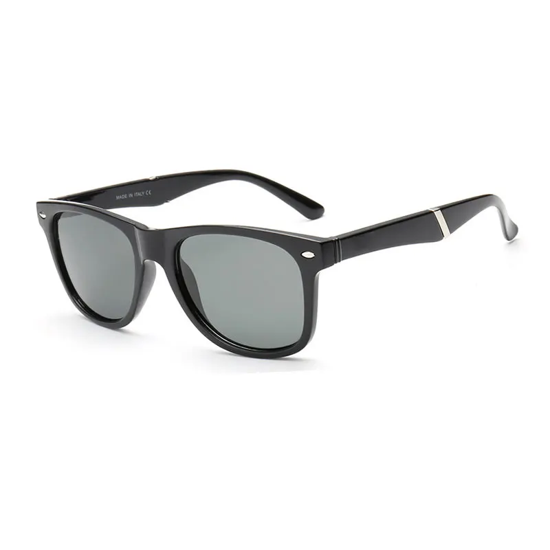 HUHAITANG вождения классические солнцезащитные очки для мужчин s Дизайнерские мужские солнцезащитные очки для женщин люксовый бренд высокого качества металлические женские солнцезащитные очки на открытом воздухе - Цвет линз: Black