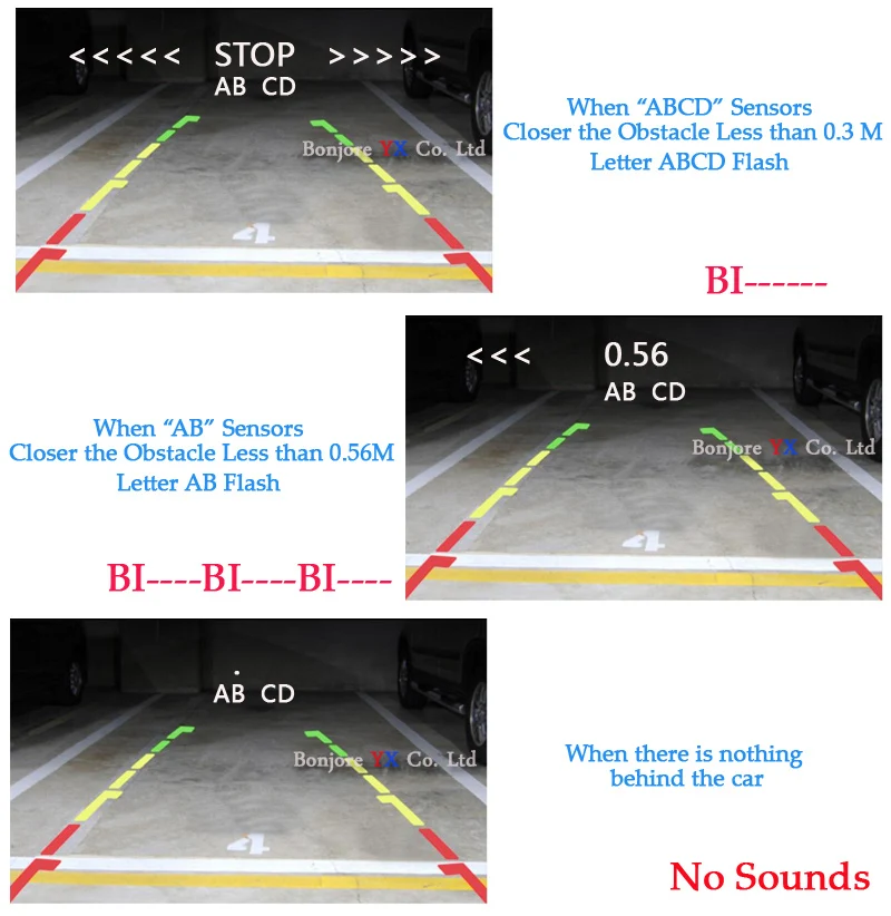 Koorinwoo беспроводной датчик парковки автомобиля видео 4 монитор радаров парк сенсор Авто Обратный светодиодный сигнал заднего вида камера
