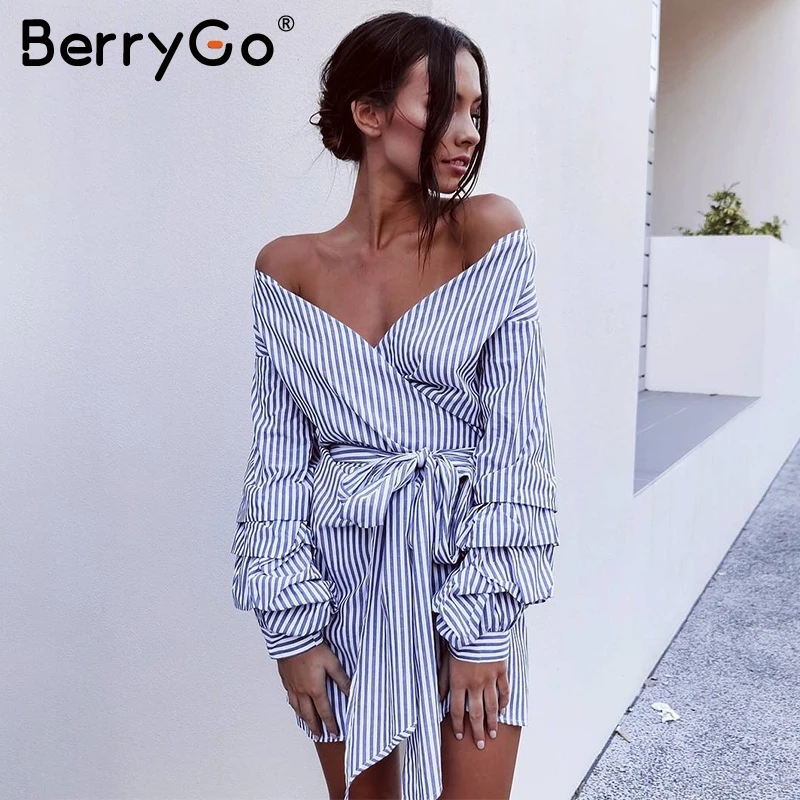 off the shoulder long sleeve summer dress