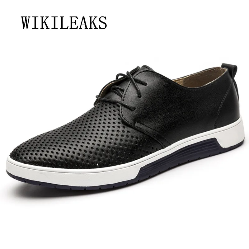 

high quality men shoes leather casual shoes men zapatos hombre oxfords wedding dress shoes hollow out tenis masculino adulto
