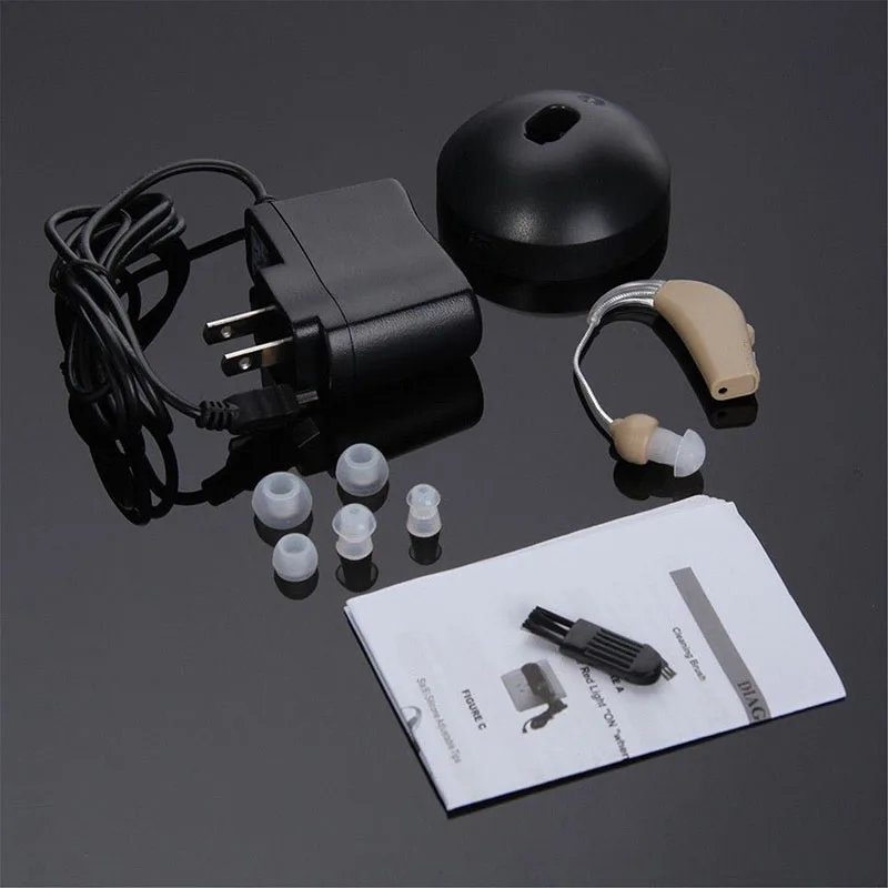 Rechargeable Ear Hearing Aid Sound Amplifier Digital Hearing Aids Behind The Ear for Elderly Dropshipping