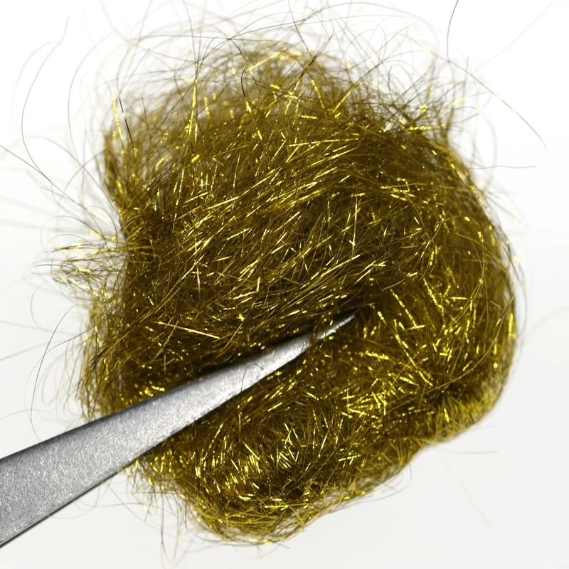 

15 Optional Colors Fly Tying Prism Sparkle Crystal Fiber Ice Dub for Nymph Scud Shrimp Tying Material