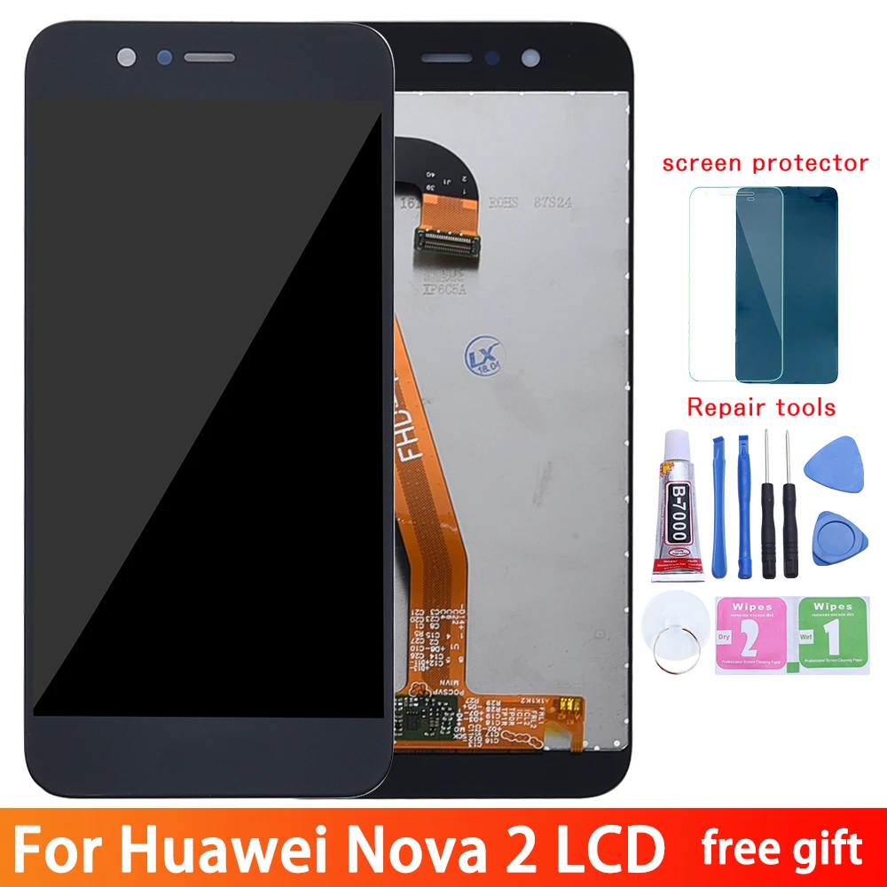 

100% Tested OK For Huawei Nova 2 LCD Display Touch Screen Digitizer Assembly PIC-AL00 PIC-TL00 PIC-LX9 Replacement