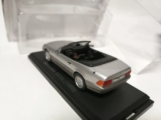 NOR EV 1:43 MB 500SL 1989 модель автомобиля из серебристого сплава литые под давлением металлические игрушки подарок на день рождения для детей