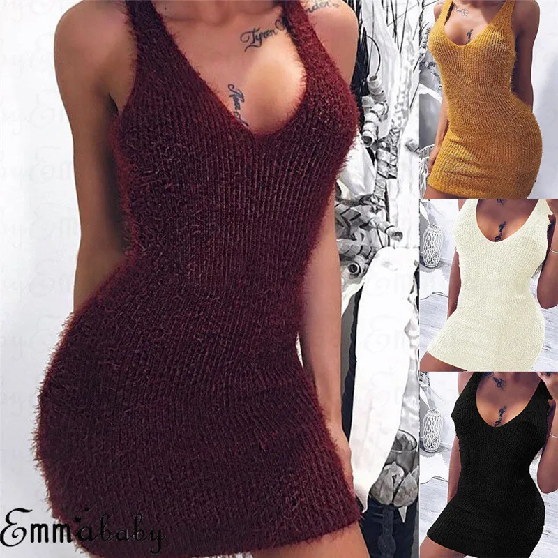 

Summer Dress 2018 Women Casual Beach Short Dress V Neck Sleeveless Mini Dress Sexy Party Dresses Vestidos S-XL