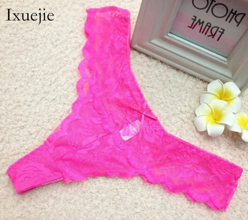 6pcs/lot Women Lace G String T Back Panties Ladies Underwear Thongs M L XL Sexy Panties Tanga