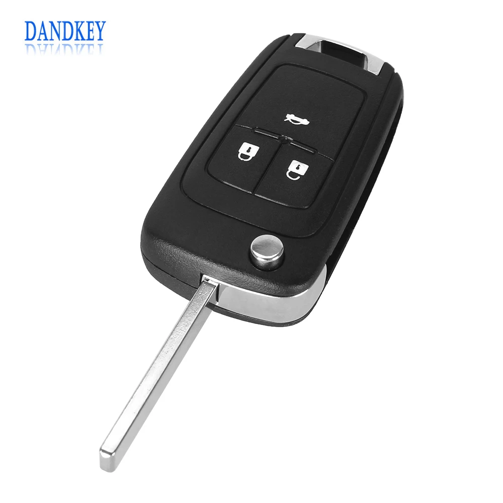 Dandkey 3 Buttons Replacement Remote Case Fob Cover Flip Folding Key Shell Blank For Chevrolet Lova Sail Aveo Cruze