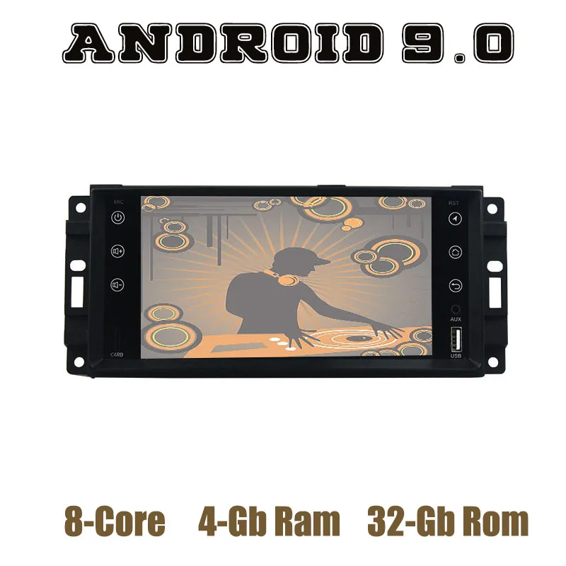 Автомагнитола с GPS-Навигатором Android 9 0 4 + 32 ГБ восьмиядерным процессором PX5 для jeep