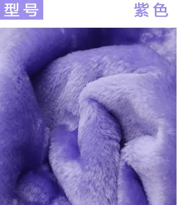 Короткая плюшевая ткань ZENGIA Velboa 150*50 см, мягкая меховая плюшевая ткань «сделай сам» для пальто/игрушек/ковров/фотосъемки, декоративные/подушки - Цвет: Purple