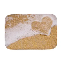 Коврик для ванной пляжный Печатный коврик для туалета замша нескользящий абсорбент Душ коврик для ванной коврики пол кухонный коврик