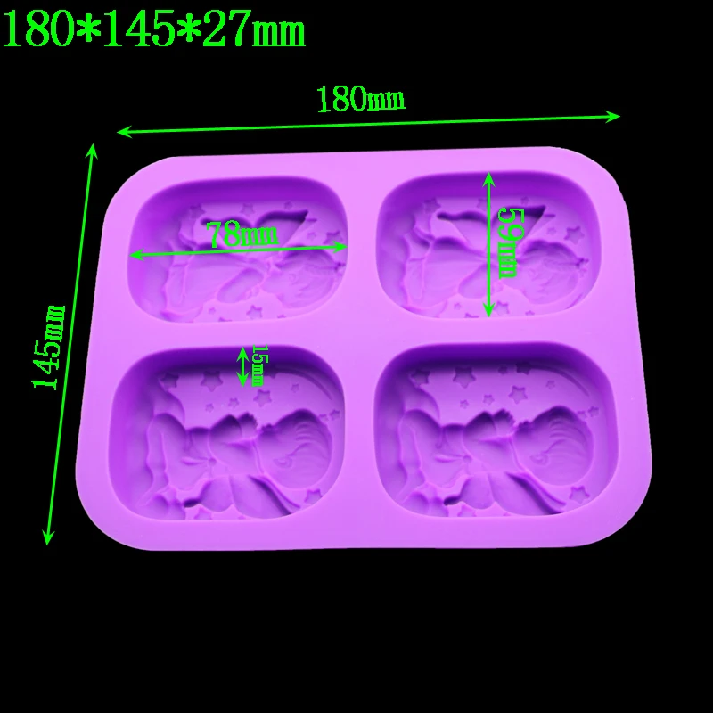 Ангел девочка и мальчик силиконовая форма с изображением ангела Мыло Натуральное Мыло Моделирование шоколадный торт Украшенные прямоугольные свечи