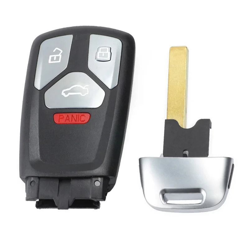 KEYECU 315/ 434MHz 4M0 959 754 AK /AQ /AF Keyless Entry 3+1 4 Button Smart Remote Key Fob for Audi A4 A5 Quattro Q7 TT 2016-2019