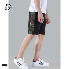 Летние мужские повседневные шорты новые свободные камуфляжные Лоскутные мужские спортивные шорты для бега до колен мужские спортивные шорты