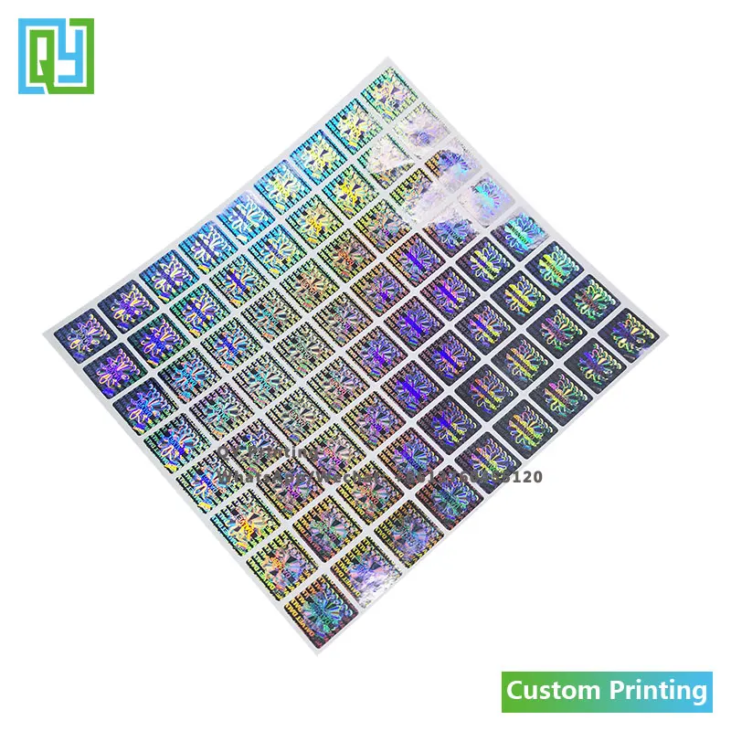 Рисунок 5 - серебристые 3d-наклейки-голограммы