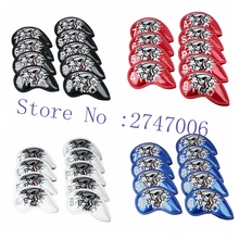 9 шт./компл. гладильная доска для гольфа Железный клуб Чехлы Набор Череп крышка 4 цвета