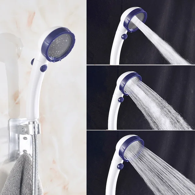 Bathroom Chrome ABS Shower Head High Pressure Water Saving Rainfall