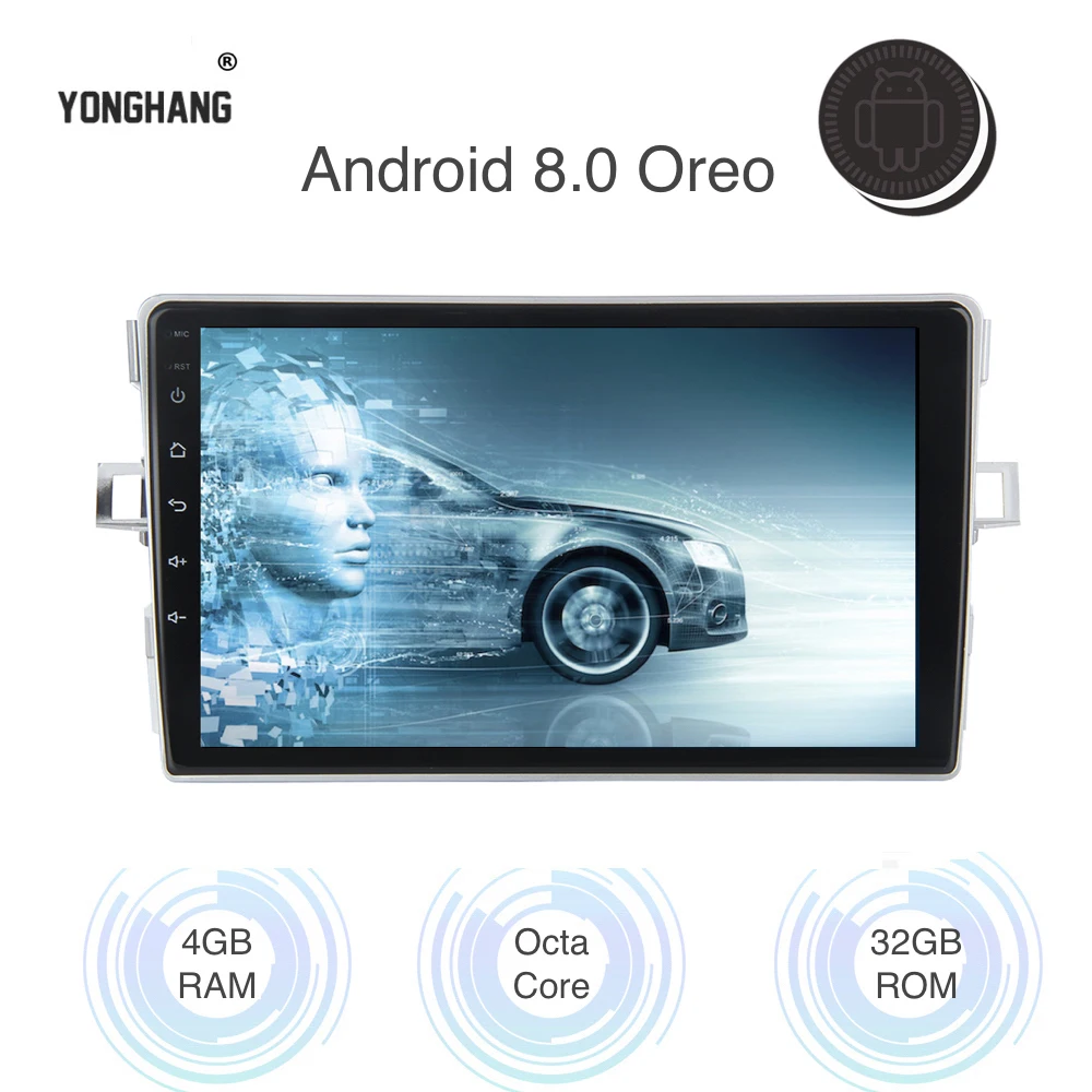 9 &quotавтомобильное радио GPS Android 8 0/7 1 для Toyota Verso/EZ 2007 2016 мультимедиа встроенный WIFI BT
