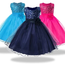 1 14 yrs teenagers Girls Dress Wedding Party Princess Christmas Dresse for girl Party Costume Kids