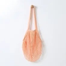 Новинка, Сетчатая Сумка для шопинга, многоразовая сумка для хранения фруктов, сумка для покупок, Женская сетчатая тканая сумка для покупок, сумка для покупок* 1