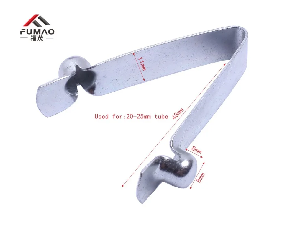 Manufacturer Customized Galvanized Flat Steel Dual Button Spring Clip