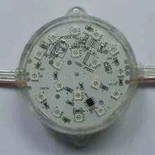 20 штук DC24V 80 мм Диаметр TM1804 светодиодный модуль пиксела; 18 шт. 5050 SMD RGB LED; IP67 Номинальная