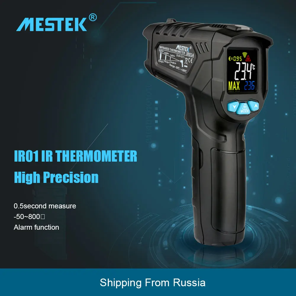 MESTEK-50~ 800C термометр инфракрасный термометр лазерный IR termometro .