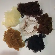 500 шт 20 дюймов hairnet 5 мм нейлоновые сетки для волос невидимые одноразовые волосы сеть пять цветов смешанные волосы Бонд