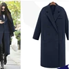 Women Woolen Coats 2022 Autumn Winter Thicken Warm Wool Jacket Coat Female Long Solid Wool Overcoat Ladies Large Size Loose Coat ► Photo 2/6